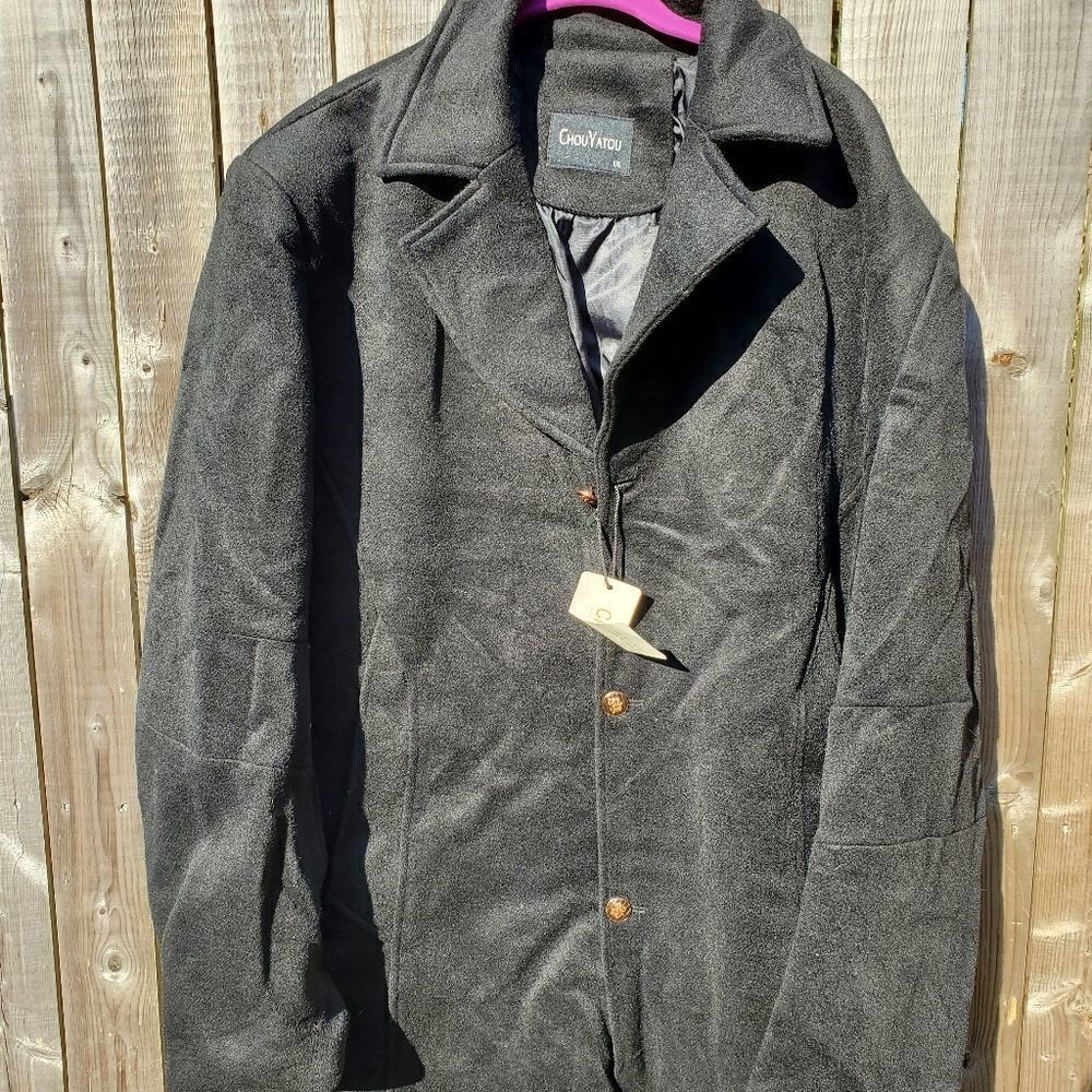 Black Wool Coat‎